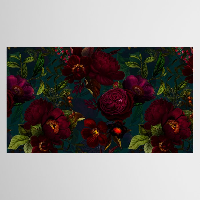 Before Midnight Vintage Flowers Garden Tablecloth Gallery Image 2