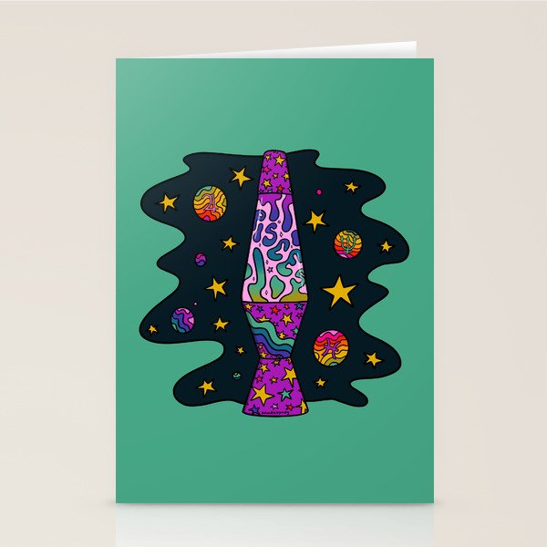 Pisces Lava Lamp Stationery Card Gallery Image 1