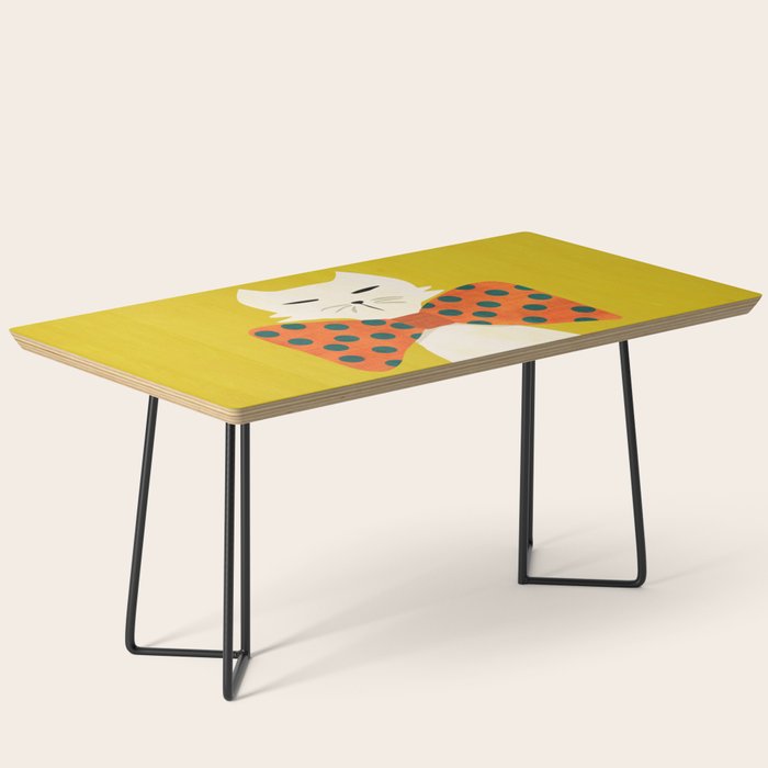 Cat with incredebly oversized humongous bowtie Coffee Table Gallery Image 1