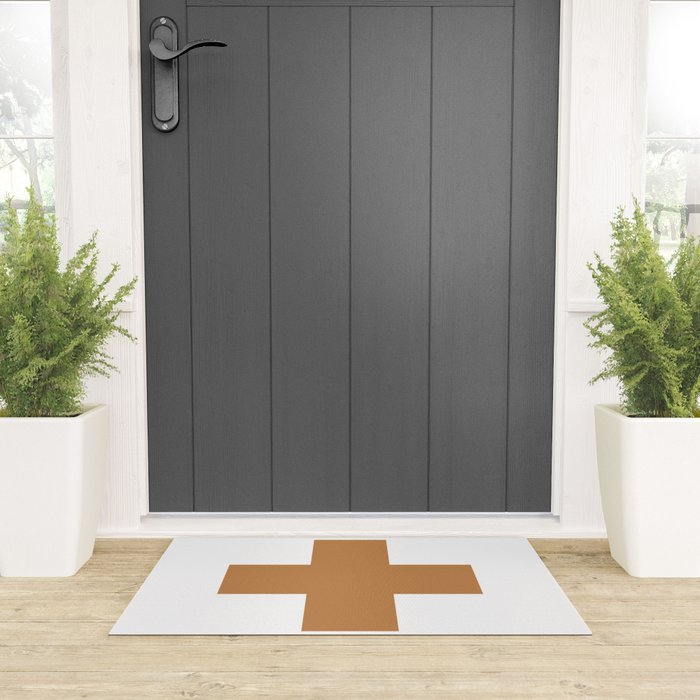 Swiss cross plus Welcome Mat Gallery Image 3