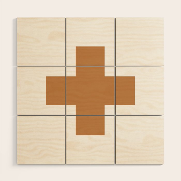 Swiss cross plus Wood Wall Art Gallery Image 1