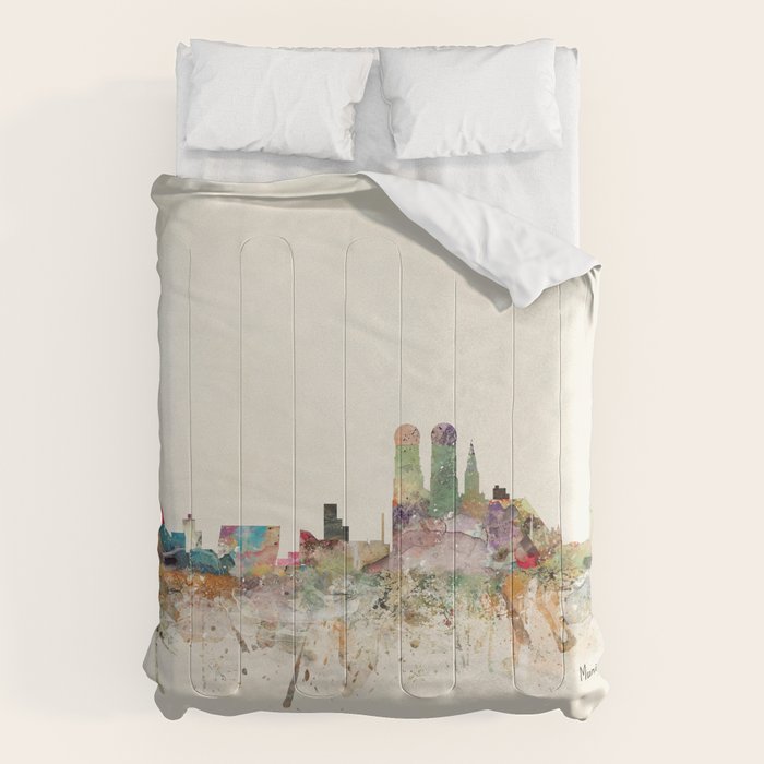 munich germany skyline Comforter Gallery Image 1