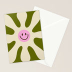 Retro Flower Vintage 70s Groovie Stationery Card Gallery Image 2