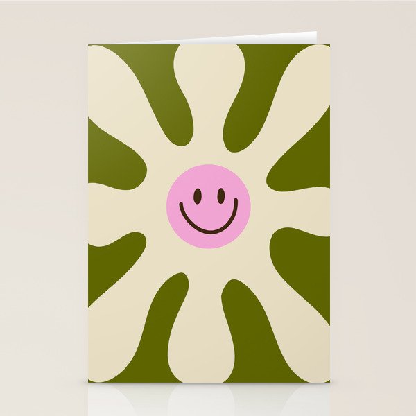 Retro Flower Vintage 70s Groovie Stationery Card Gallery Image 2