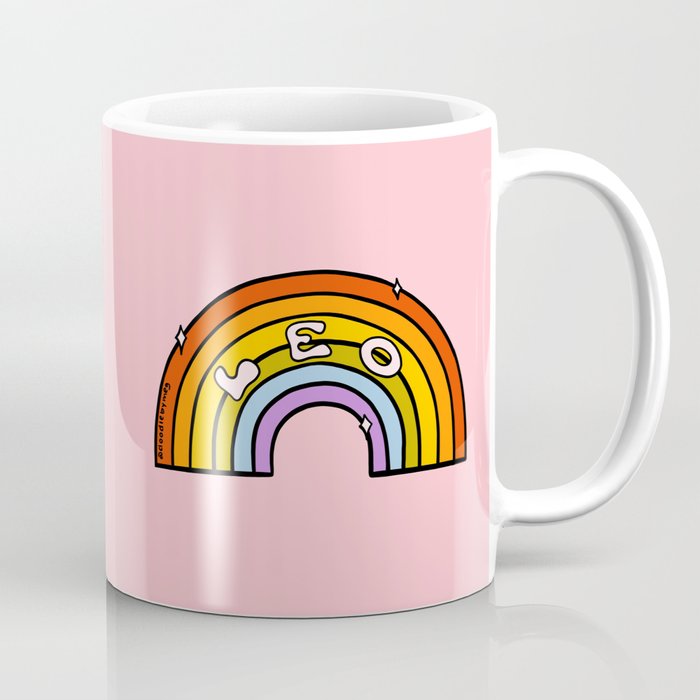 Leo Rainbow Coffee Mug Gallery Image 1