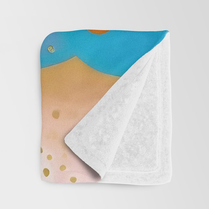 Good Days, Fun Abstract Celebration, Happiness Enjoy Confetti Party, Celebrate Polka Dots Shapes Random Quirky, Eclectic Bohemian Contemporary Throw Blanket Gallery Image 3