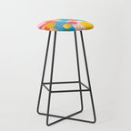 Good Days, Fun Abstract Celebration, Happiness Enjoy Confetti Party, Celebrate Polka Dots Shapes Random Quirky, Eclectic Bohemian Contemporary Stool Gallery Image 1