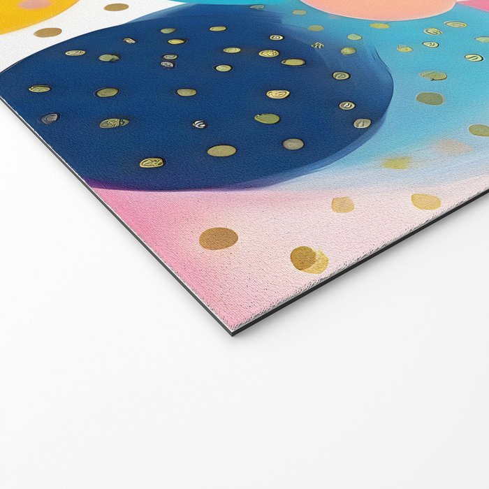 Good Days, Fun Abstract Celebration, Happiness Enjoy Confetti Party, Celebrate Polka Dots Shapes Random Quirky, Eclectic Bohemian Contemporary Welcome Mat Gallery Image 2