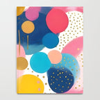 Good Days, Fun Abstract Celebration, Happiness Enjoy Confetti Party, Celebrate Polka Dots Shapes Random Quirky, Eclectic Bohemian Contemporary Notebook Gallery Image 4