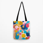 Good Days, Fun Abstract Celebration, Happiness Enjoy Confetti Party, Celebrate Polka Dots Shapes Random Quirky, Eclectic Bohemian Contemporary Tote Bag Gallery Image 2