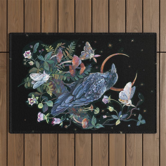 Moon Raven  Outdoor Rug Gallery Image 1