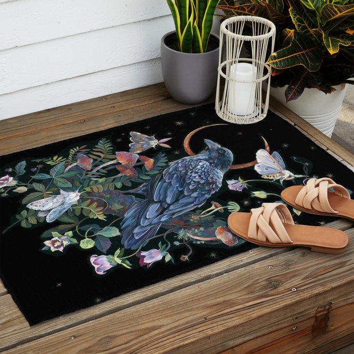 Moon Raven  Outdoor Rug Gallery Image 2