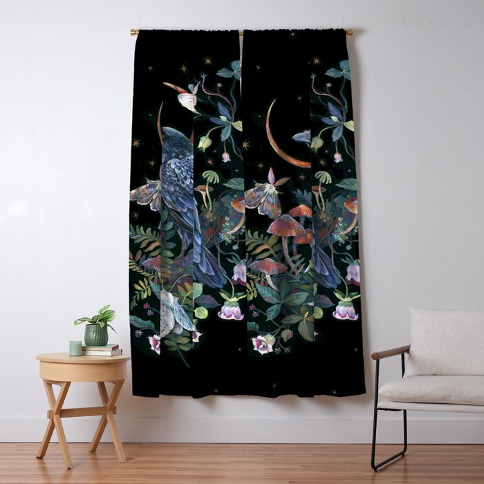 Moon Raven  Window Curtain Gallery Image 5
