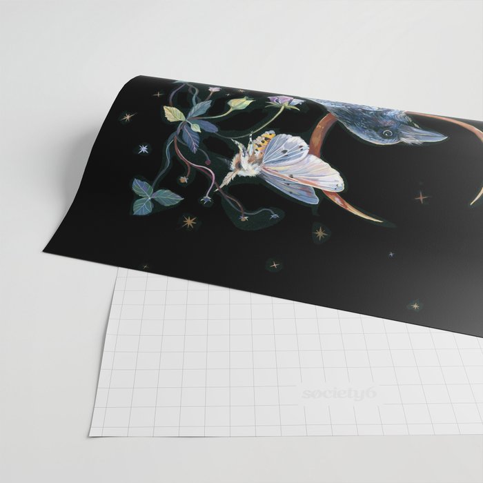 Moon Raven  Wrapping Paper Gallery Image 2