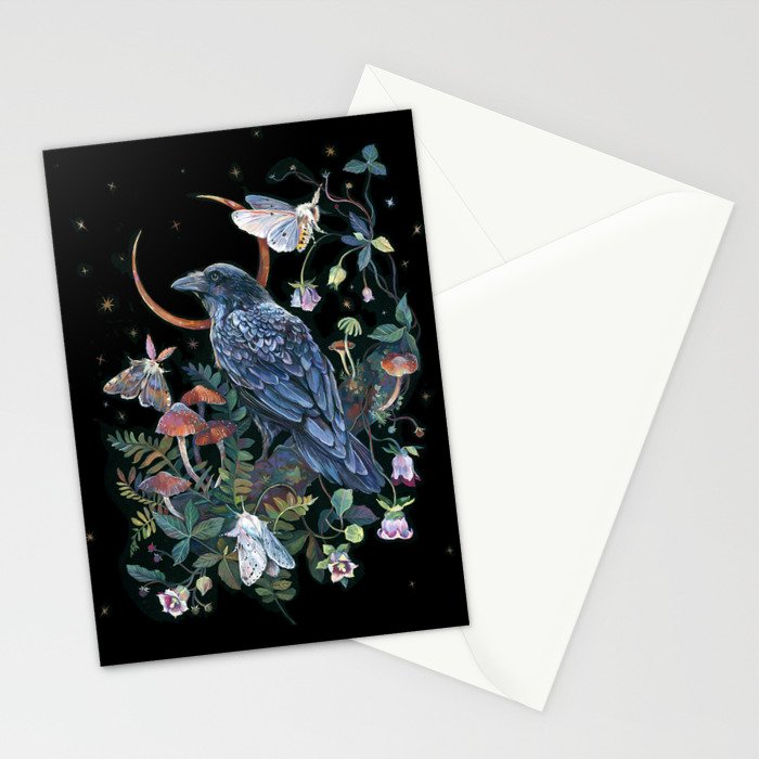 Moon Raven  Stationery Card Gallery Image 2