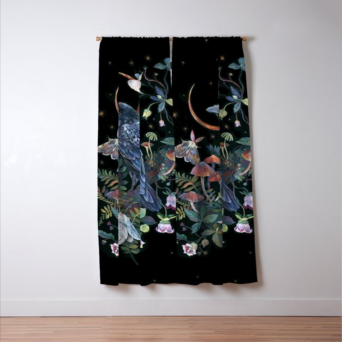 Moon Raven  Window Curtain Gallery Image 3