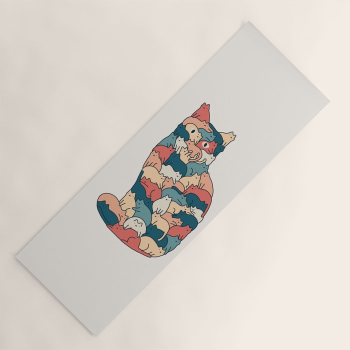 Cat Landscape 185: How many cats? Yoga Mat Gallery Image 1