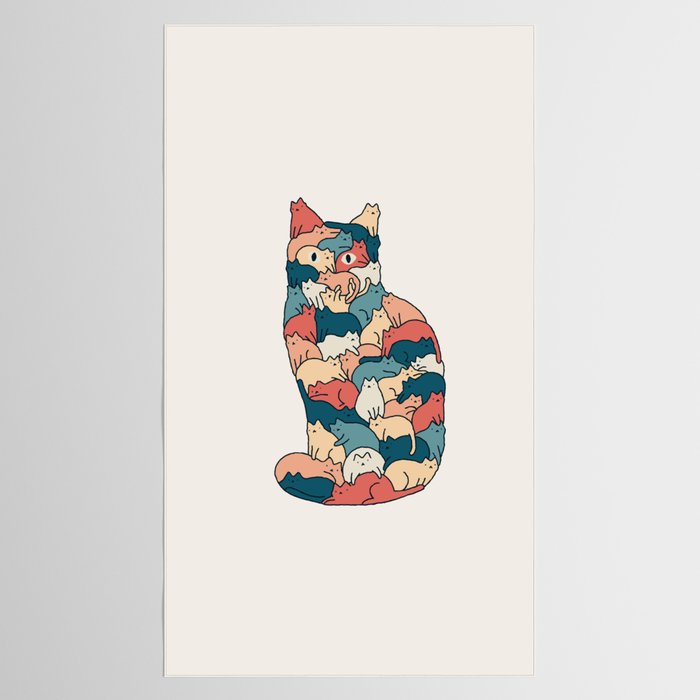 Cat Landscape 185: How many cats? Tablecloth Gallery Image 2