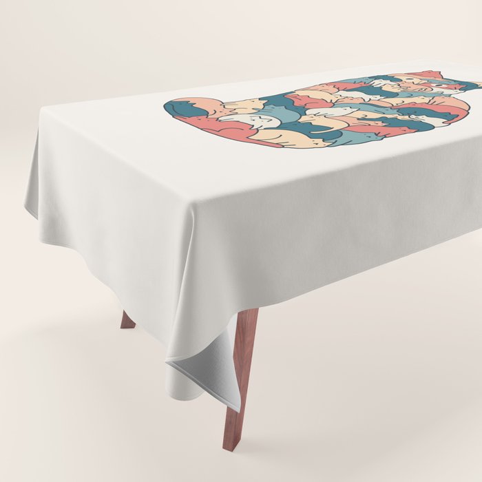 Cat Landscape 185: How many cats? Tablecloth Gallery Image 1