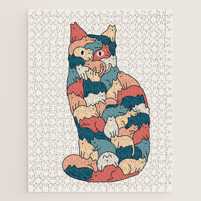 Cat Landscape 185: How many cats? Jigsaw Puzzle Gallery Image 1
