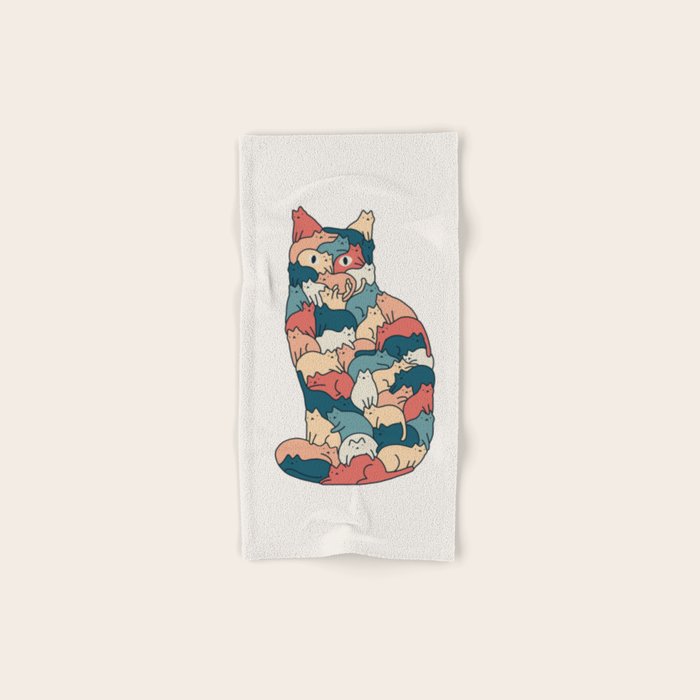 Cat Landscape 185: How many cats? Bath Towel Gallery Image 1