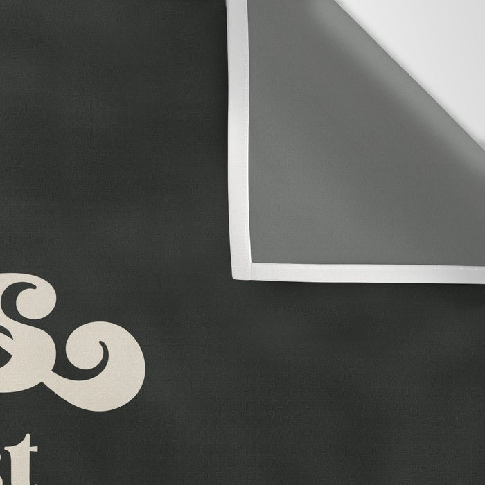 This Must Be The Place - Black and White Retro 70s Typography Wall Tapestry Gallery Image 3