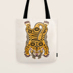 King Of The Jungle 01: Golden Tiger Edition Tote Bag Gallery Image 1