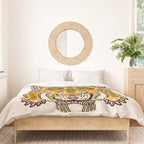King Of The Jungle 01: Golden Tiger Edition Duvet Cover Gallery Image 3