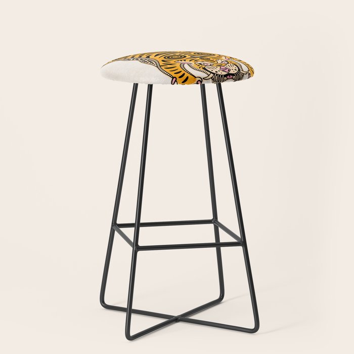 King Of The Jungle 01: Golden Tiger Edition Stool Gallery Image 1