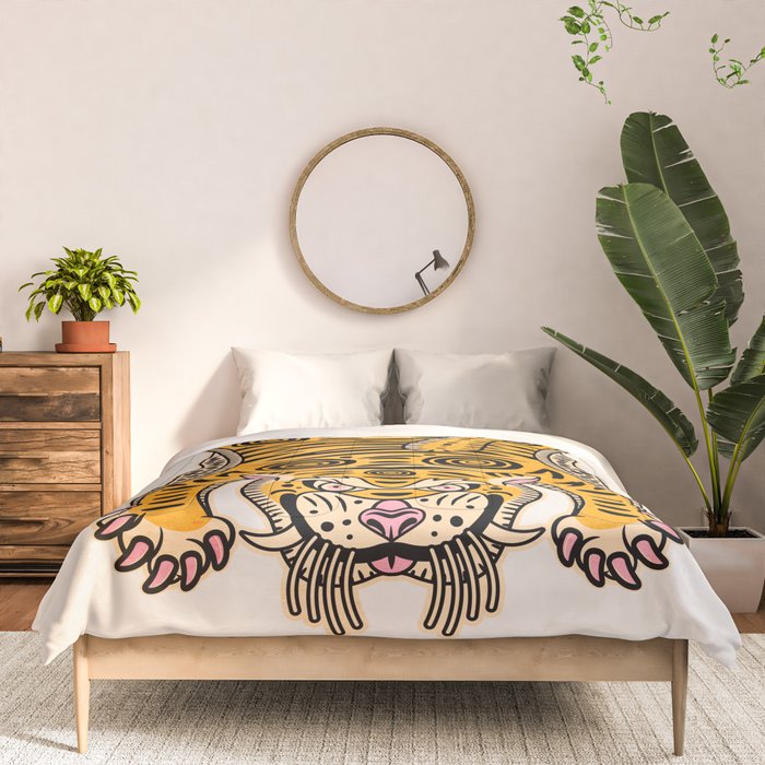 King Of The Jungle 01: Golden Tiger Edition Comforter Gallery Image 3