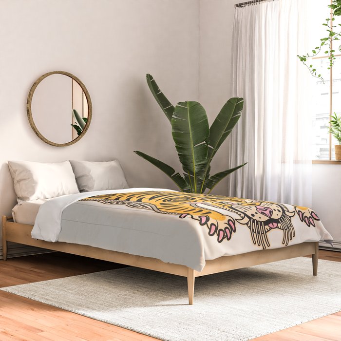 King Of The Jungle 01: Golden Tiger Edition Comforter Gallery Image 2