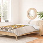 King Of The Jungle 01: Golden Tiger Edition Duvet Cover Gallery Image 2