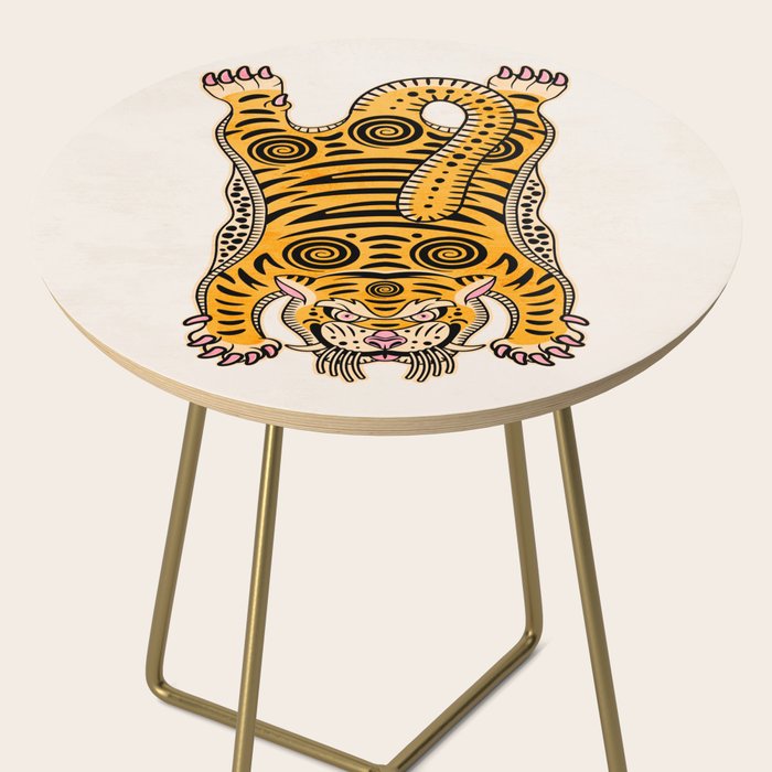 King Of The Jungle 01: Golden Tiger Edition Side Table Gallery Image 2