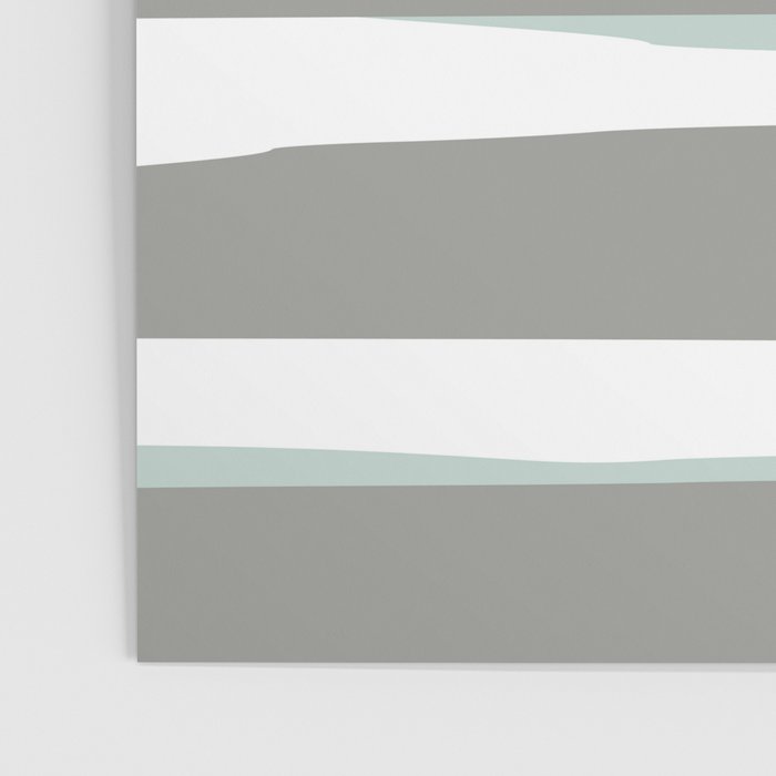 Stripe Abstract, Sun and Beach, Yellow, Pale, Aqua Blue and Gray Poster Gallery Image 3