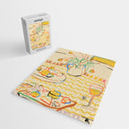 YELLOW TULIPS, WINE AND CHEESE Jigsaw Puzzle Gallery Image 2