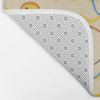 YELLOW TULIPS, WINE AND CHEESE Bath Mat Gallery Image 2