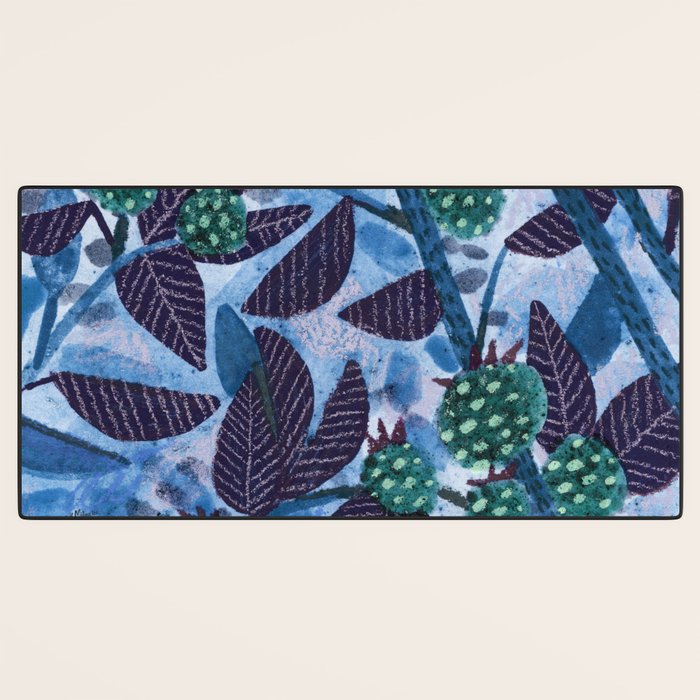 In Season in Blue Raspberry & Teal Desk Mat Gallery Image 3