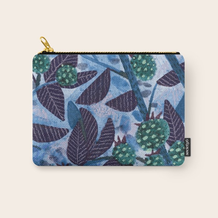 In Season in Blue Raspberry & Teal Carry All Pouch Gallery Image 1