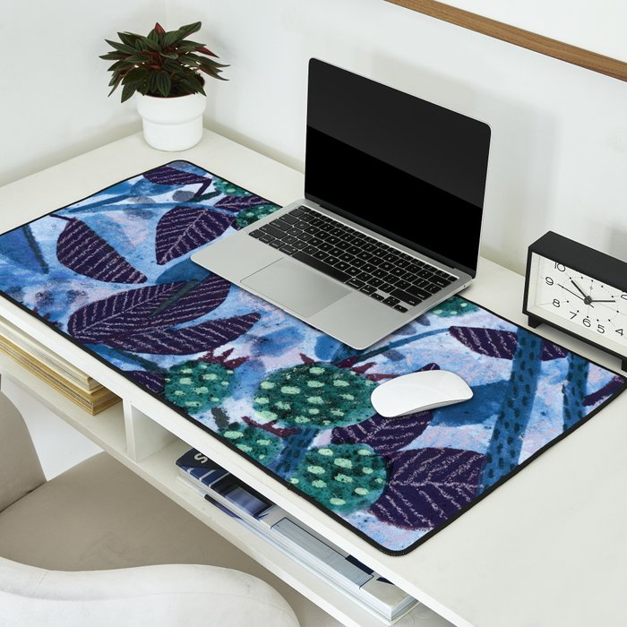 In Season in Blue Raspberry & Teal Desk Mat Gallery Image 2