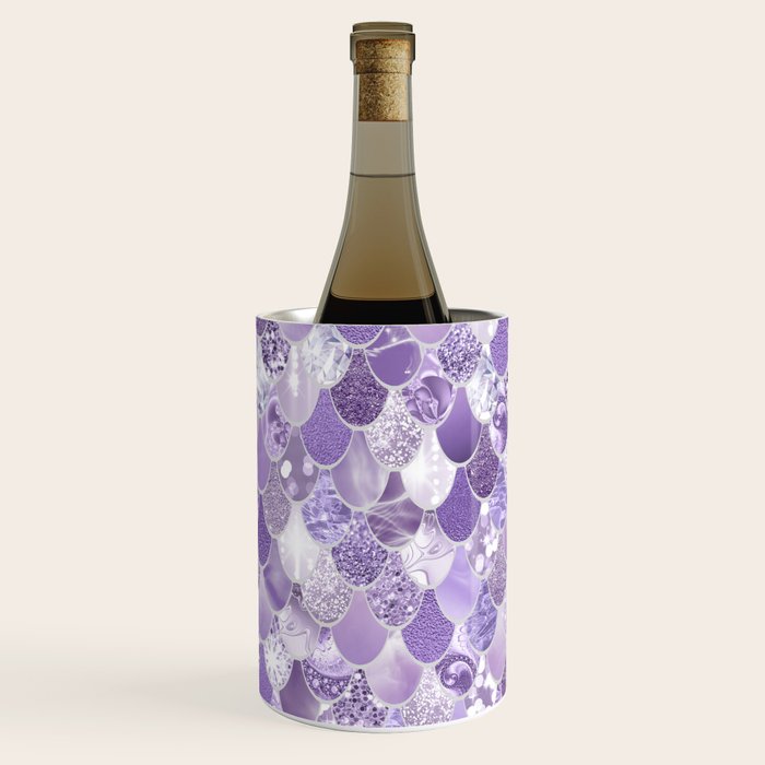 Mermaid Scales, Aesthetic Purple Wine Chiller Gallery Image 3