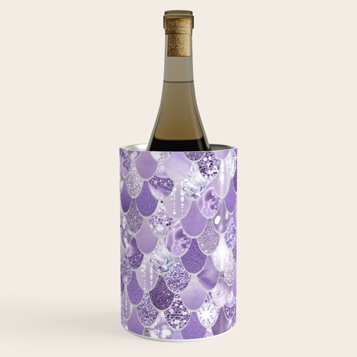 Mermaid Scales, Aesthetic Purple Wine Chiller Gallery Image 1
