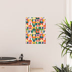 Diverse festive christmas people mosaic pattern Poster Gallery Image 2