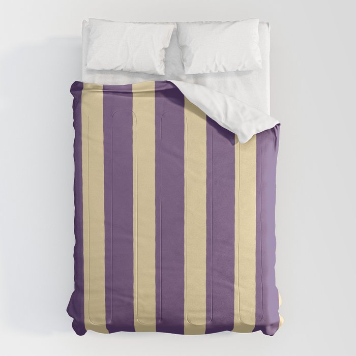 Simple Stripes Pattern - Purple Sand Comforter Gallery Image 1