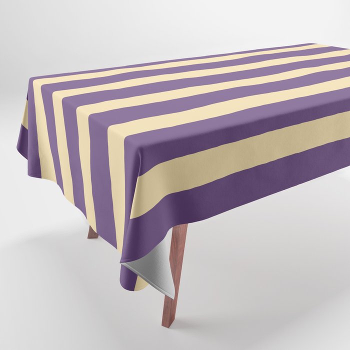 Simple Stripes Pattern - Purple Sand Tablecloth Gallery Image 1
