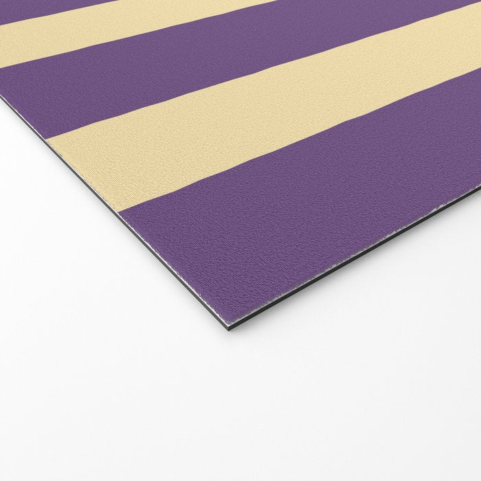 Simple Stripes Pattern - Purple Sand Welcome Mat Gallery Image 2