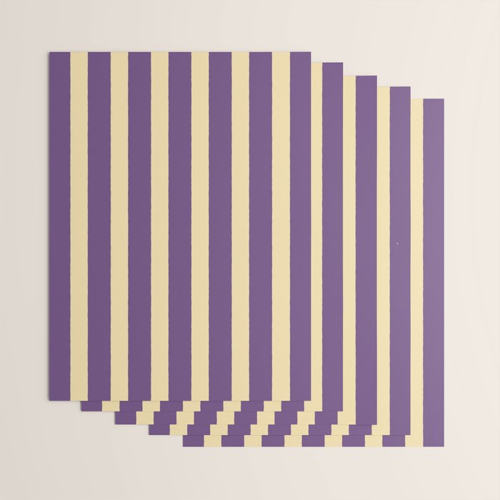 Simple Stripes Pattern - Purple Sand Wrapping Paper Gallery Image 3