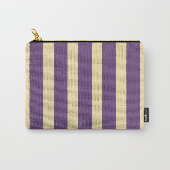 Simple Stripes Pattern - Purple Sand Carry All Pouch Gallery Image 1