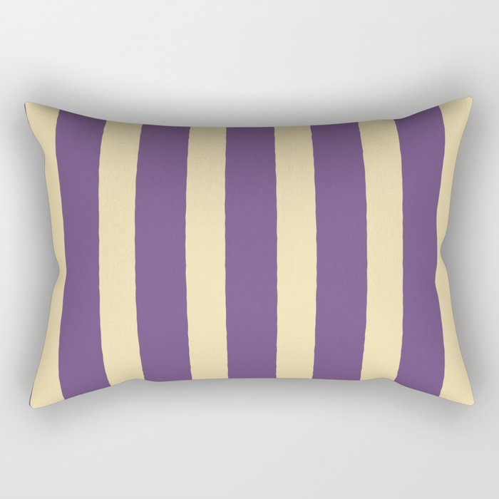 Simple Stripes Pattern - Purple Sand Rectangular Pillow Gallery Image 1