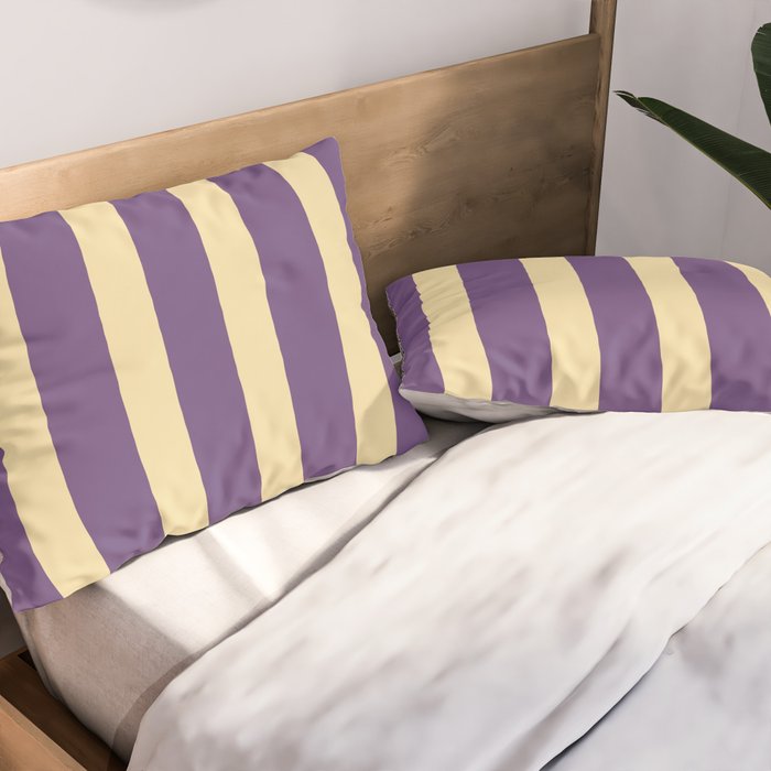 Simple Stripes Pattern - Purple Sand Pillow Sham Gallery Image 2