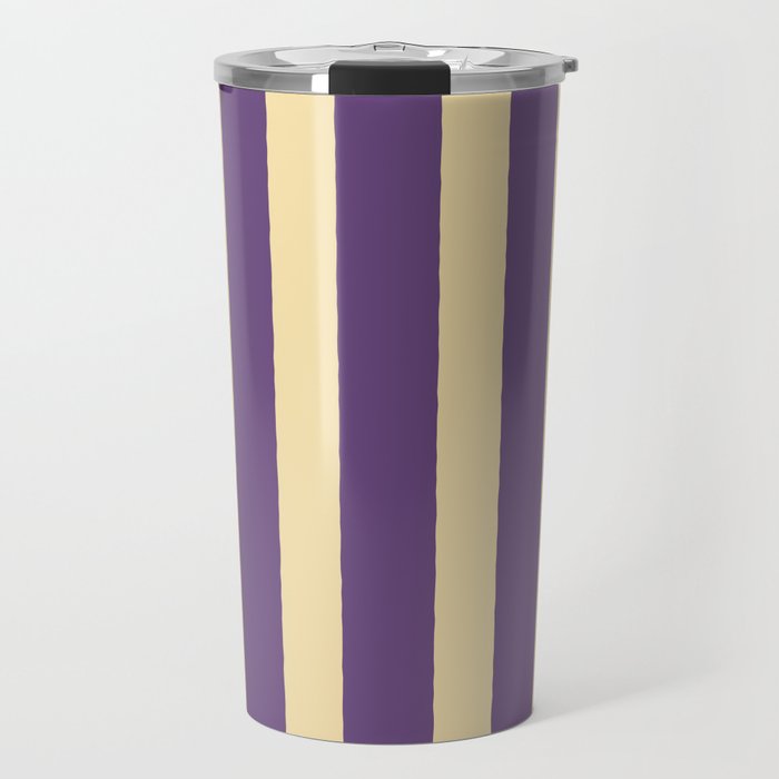Simple Stripes Pattern - Purple Sand Travel Mug Gallery Image 1